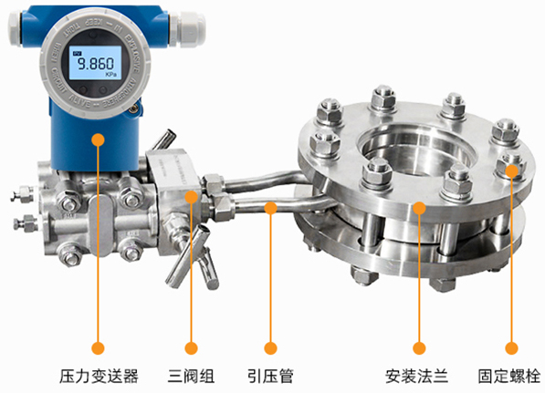 dn200孔板流量计结构图