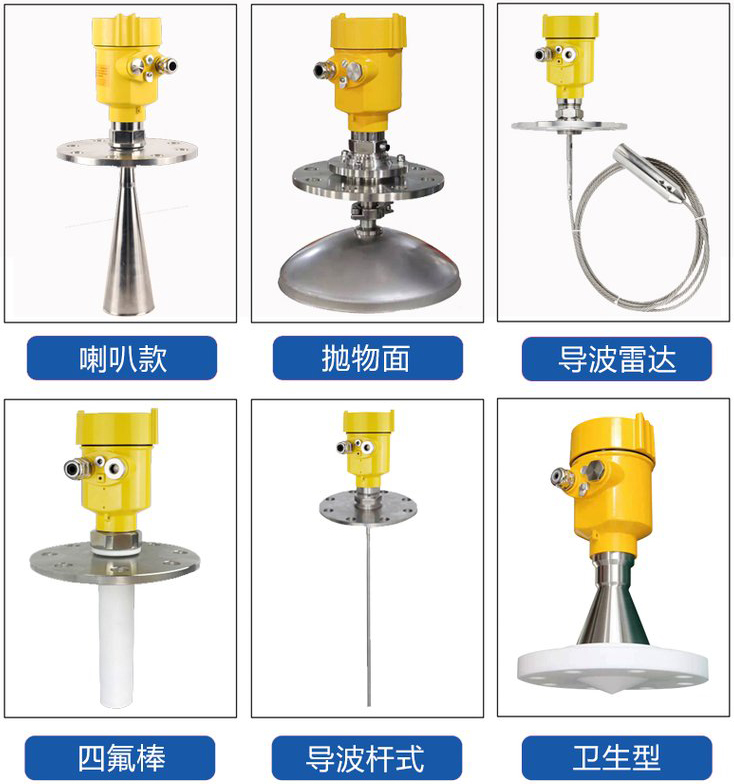 氨水储罐雷达液位计产品分类图